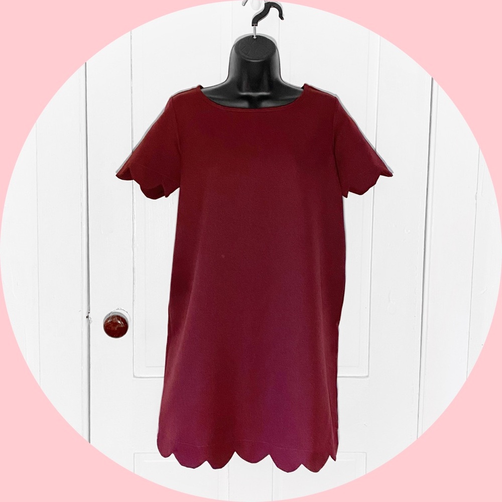 Space 46 Boutique Scalloped hem shift dress